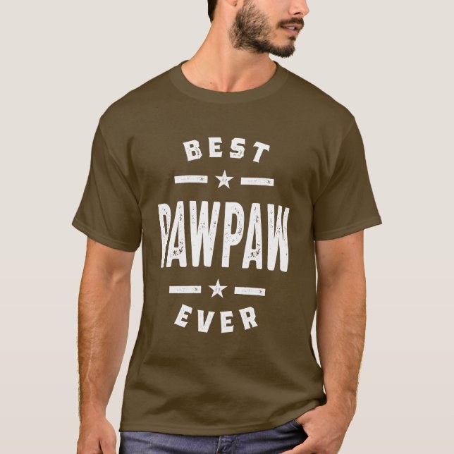 Mens Best PawPaw Ever Father Grandpa-Geschenk T-Shirt (Vorderseite)