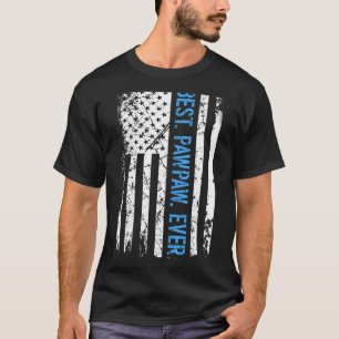Mens Best Pawpaw je US-amerikanische Flagge für Va T-Shirt