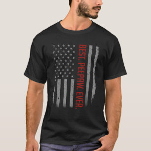 Mens Best Peepaw-Fahne für die Fahne des Vaters T-Shirt