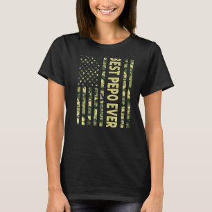Mens Best Pepe je US-amerikanische Flagge Großvate T-Shirt