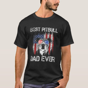 Mens Best Pitbull Vater jemals American Flag Pitbu T-Shirt