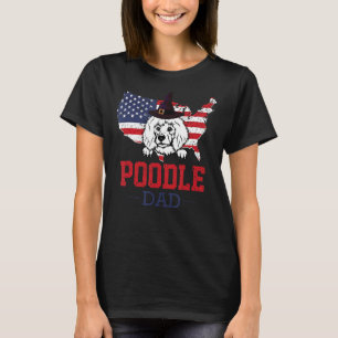 Mens Best Poodle Vater Dog Owner Väter Day Doggy T-Shirt