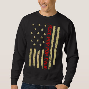 Mens Best Pop Pop je amerikanische Flagge Proud Gr Sweatshirt