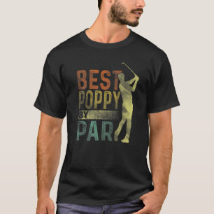 Mens Best Poppe Par Golf Väter Day Opa T-Shirt