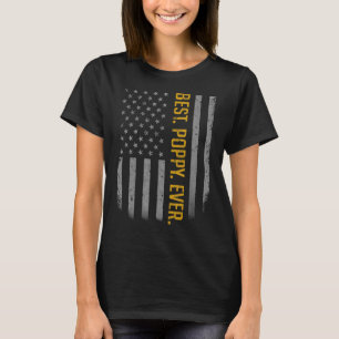 Mens Best Poppy je US-amerikanische Flagge für Vat T-Shirt