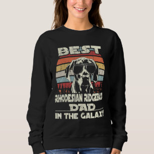Mens Best Rhodesian Ridgeback Vater in der Galaxie Sweatshirt