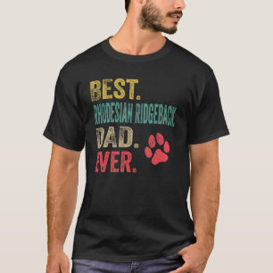 Mens Best Rhodesian Ridgeback Vater je Vintag Fett T-Shirt