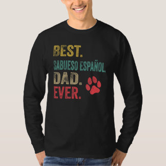 Mens Best Sabueso Español Dad ever Vintage Father T-Shirt