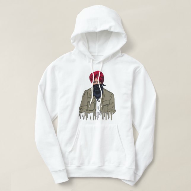 Mens Best Sidhu Indian Moose Singer Wala Songwrite Hoodie (Design vorne)