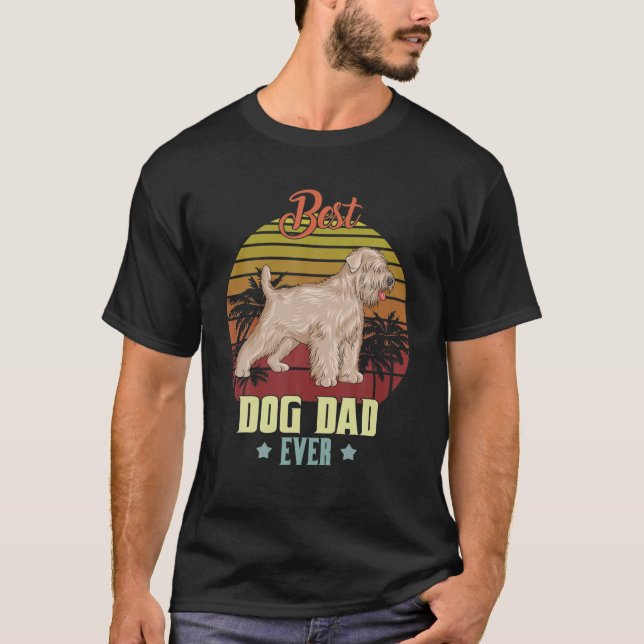 Mens Best Soft Coated Wheaten Terrier Vater je Vat T-Shirt (Vorderseite)
