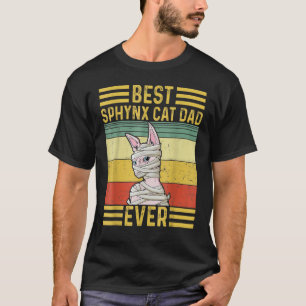 Mens Best Sphynx Cat Vater je Katze Tag 2022 T-Shirt