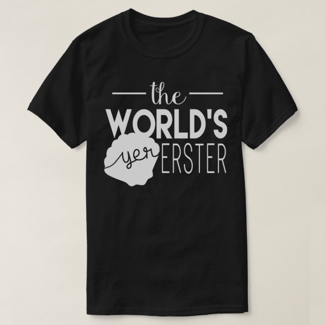 Mens Best the World's Yer Erster T-Shirt (Design vorne)