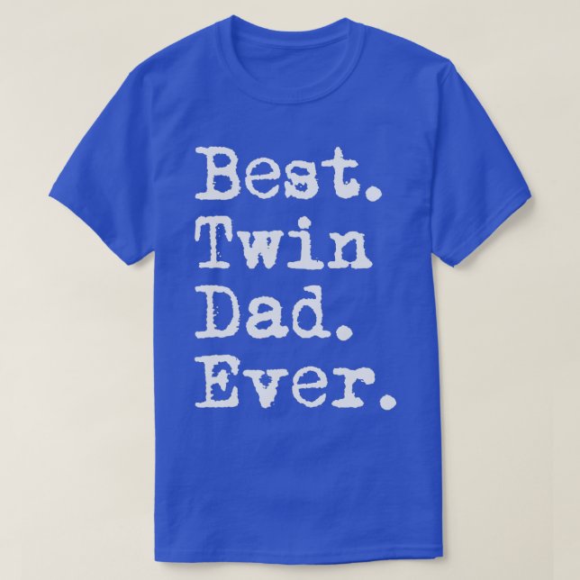Mens Best Twin Vater Ever Funny Vaters Day Sprichw T-Shirt (Design vorne)