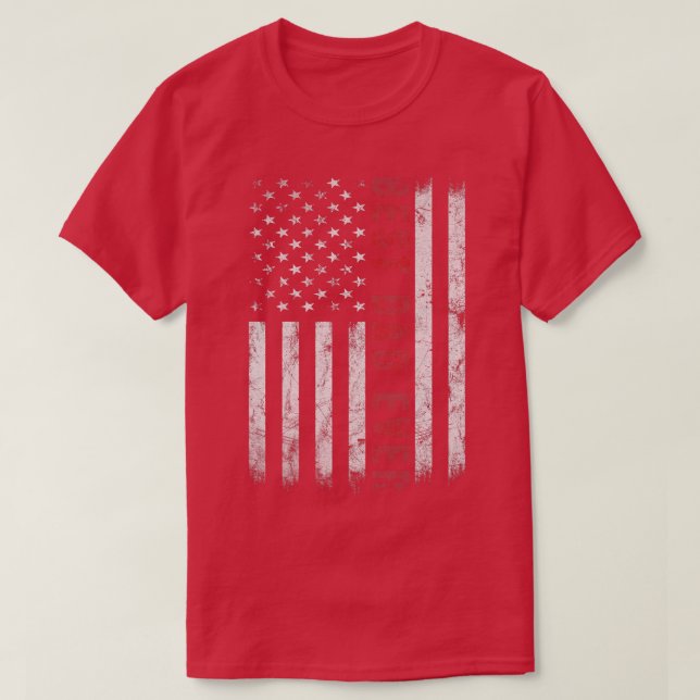 Mens Best Vater aller Zeiten mit amerikanischer Fl T-Shirt (Design vorne)