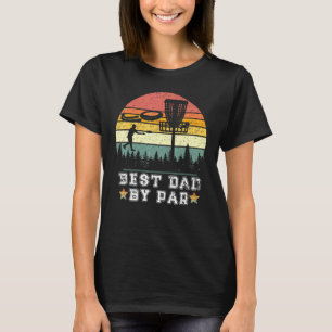 Mens Best Vater by Par Vintag Disc Golf Retro Fris T-Shirt