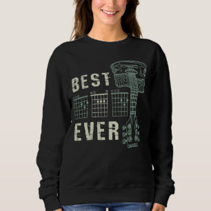 Mens Best Vater je Gitarre Player Musical Instrume Sweatshirt