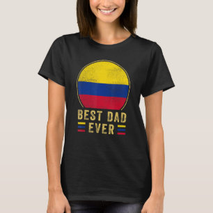 Mens Best Vater je kolumbianischen Vater Land Kolu T-Shirt