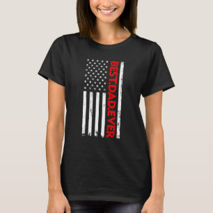 Mens Best Vater je US-amerikanische Flagge Vintag T-Shirt