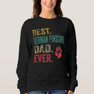 Mens Bester deutscher Pinscher Vater je Vintager V Sweatshirt