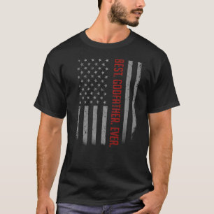 Mens Bester Pate je amerikanische Flagge für das G T-Shirt