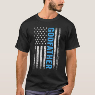 Mens bester Pate je US-amerikanische Flagge für Fe T-Shirt
