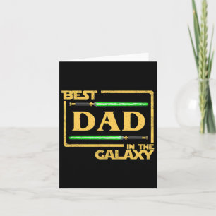 Mens bester Vater am Galaxy Vatertag Karte