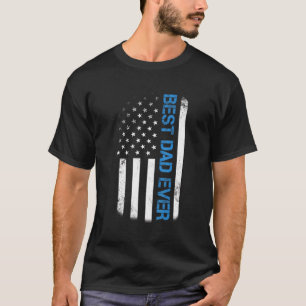 Mens Bester Vater je amerikanische Flagge Vintagen T-Shirt