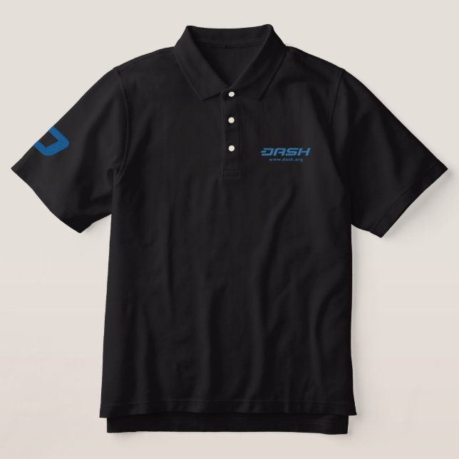 Mens bestickt Polo E2r (Design Vorderseite)