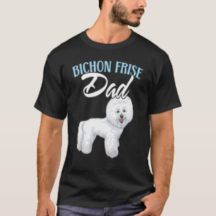 Mens Bichon Frise Vater Hund Zucht Welpe Paw L T-Shirt