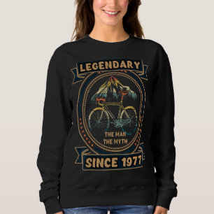 Mens Bicycle 1977 Radrennen Radfahrer Birt Sweatshirt