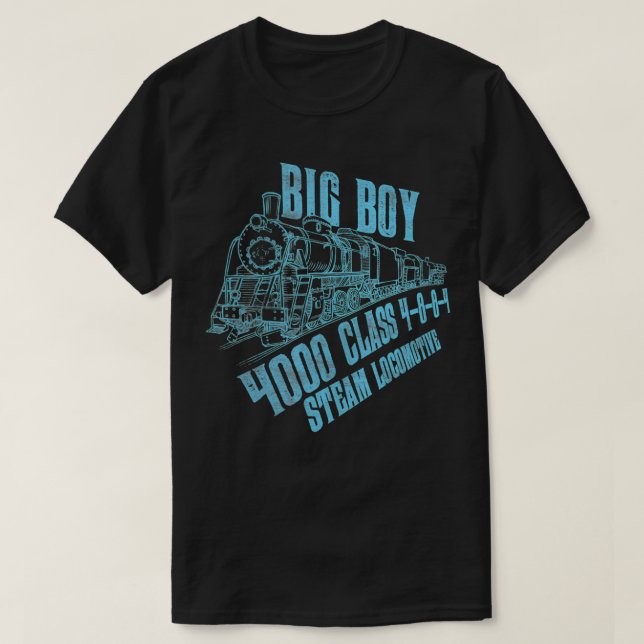 Mens Big Boy Class Dampflokomotive Lover Trains H T-Shirt (Design vorne)