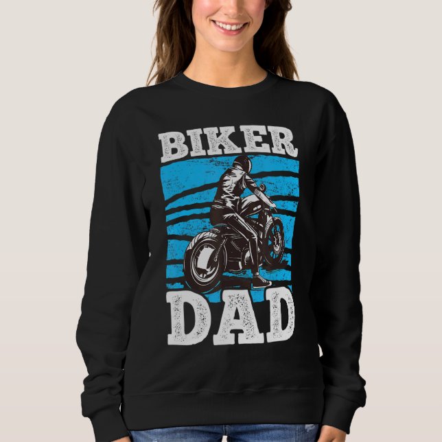 Mens Biker Vater 1 Sweatshirt (Vorderseite)