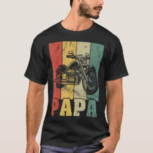 Mens Biker Vater Motorrad Vintag T-Shirt