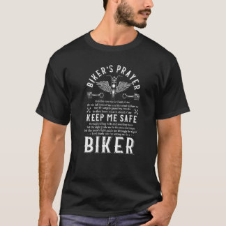 Mens Biker's Gebet Motorrad-Biker Motocross T-Shirt
