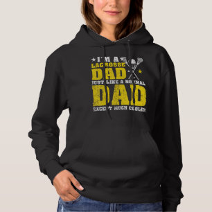 Mens bin ich ein Lacrosse Vater wie ein normaler V Hoodie