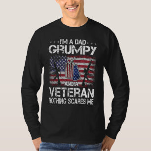 Mens bin ich Vater Grumpy und ein Veteran nichts H T-Shirt