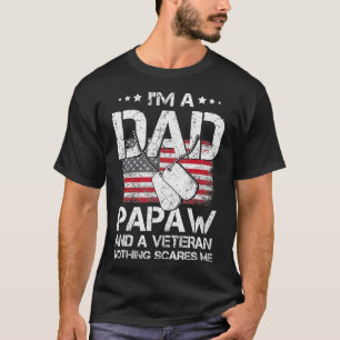 Mens bin ich Vater, Papa und Veteran von T Vathers T-Shirt