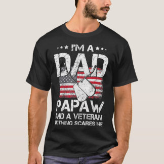 Mens bin ich Vater, Papa und Veteran von T Vathers T-Shirt
