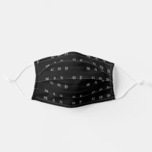 Mens Black Face Maske Mann Gottes