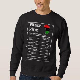 Mens Black History Monat Afrikanische Männer Black Sweatshirt