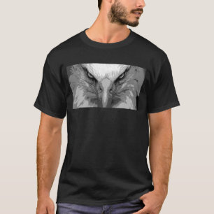 Mens Black T-Shirts Animal Eagle Face Template mod