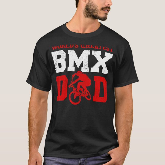 Mens Bmx Bike Rider World's Greatest BMX Vater Fat T-Shirt (Vorderseite)