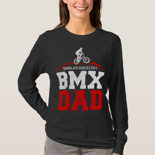 Mens Bmx Bike Rider World's Greatest BMX Vater Fat T-Shirt