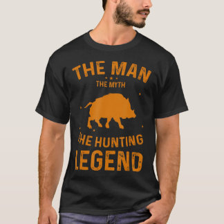 Mens Boar Hunter Wild Hog Jagd T - Shirt
