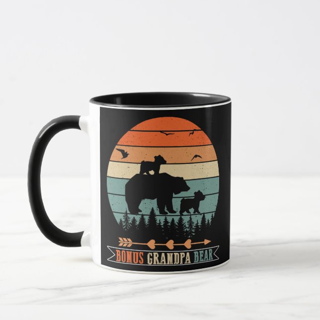 Mens Bonus Großvater Bärenbonus Opa  Tasse (Links)