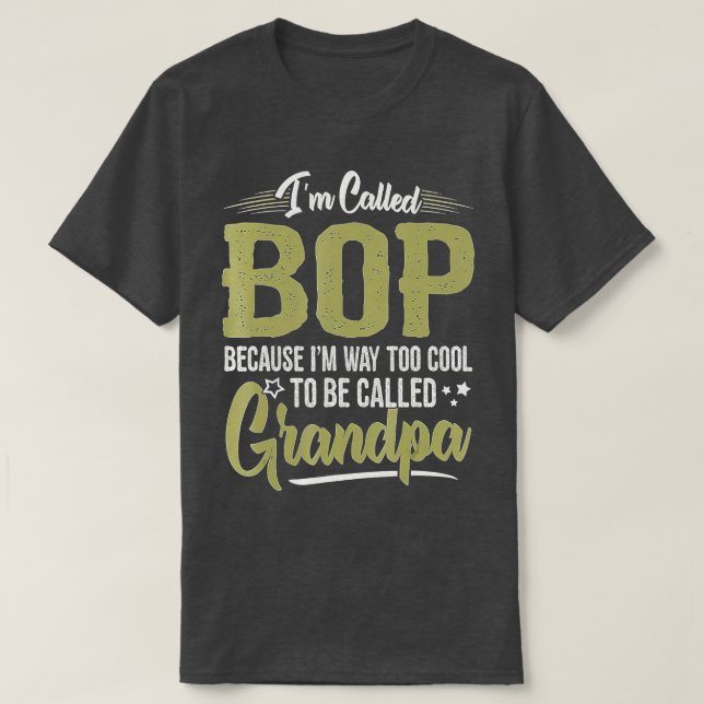 Mens Bop's for Opa Men Fathers Day T-Shirt (Design vorne)