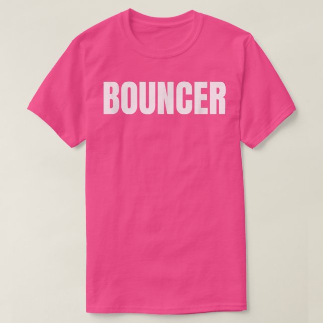 Mens Bouncer Worker Nightclub Bar Staff Security P T-Shirt (Design vorne)
