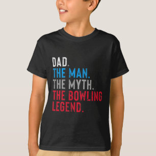 Mens Bowling Legend Geschenk für Vaters "Wer Bowl" T-Shirt