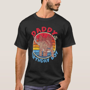 Mens Boy Birthday I Daddy I Stegosaurus I Family T-Shirt