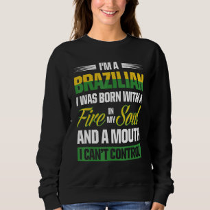 Mens Brazil Proud Brasilianer Brasilianer Roots Am Sweatshirt